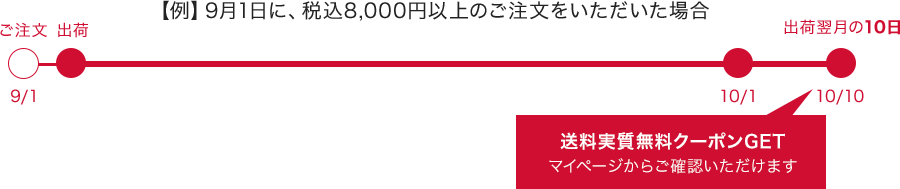 8,000円 (税込) 以上ご購入の場合/送料無料クーポン