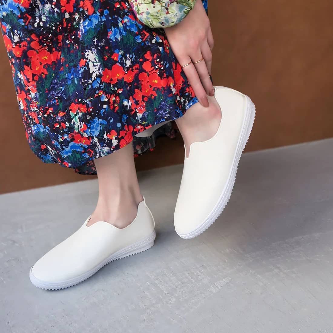 【魔法の靴】ソフトバブーシュ(アイボリー)