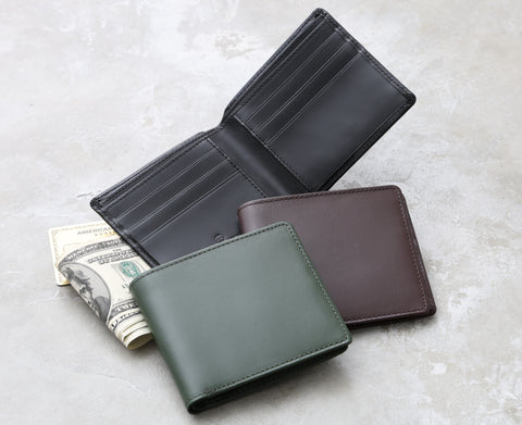 イタリアンレザー 二つ折りカード財布 / Aether - アイテール - / ILW6