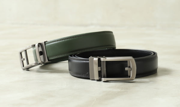 大人の品格を纏う|フィット感と耐久性抜群のイタリアンレザーオートロックベルトICB1
