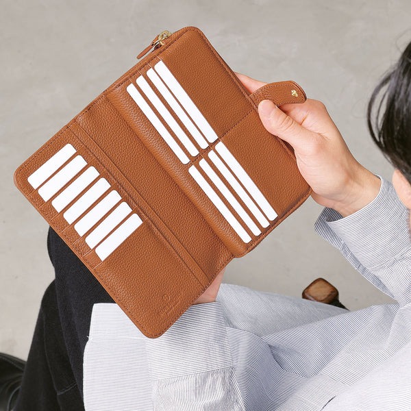 家計管理もビジネスもこれ一つ|おしゃれな仕分け上手が選ぶ「本革大容量長財布/SW7」