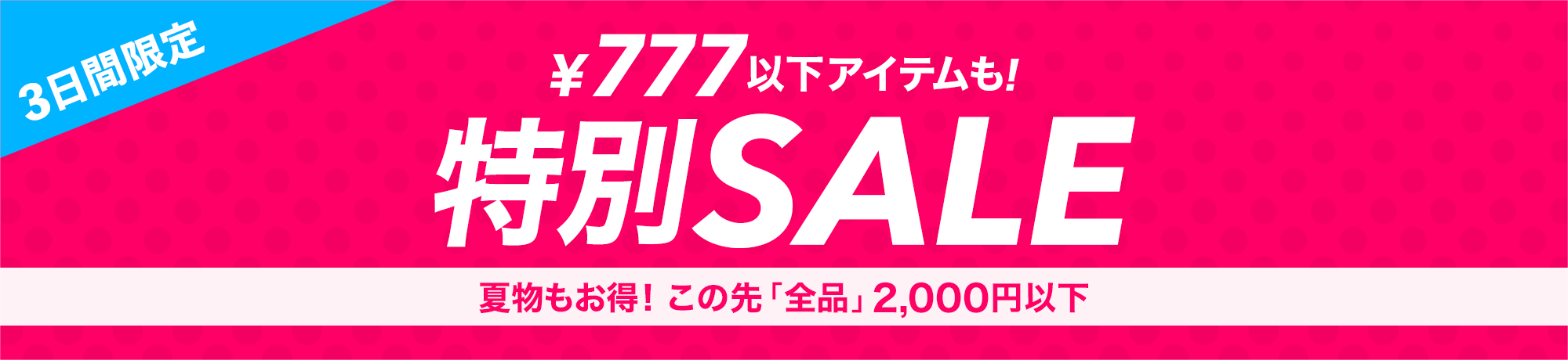 999円以下大量！特別SALE