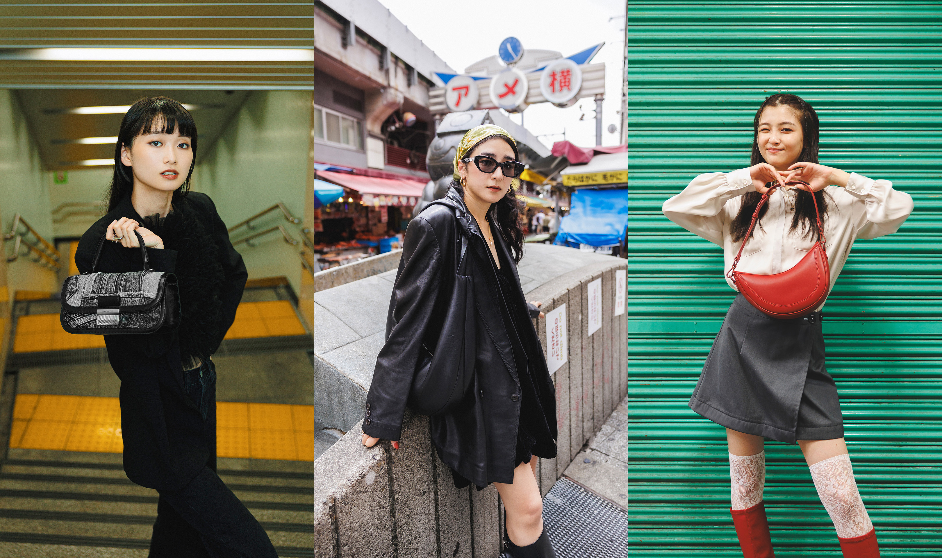 ニーハイコレクション 椎名もも" STREET SNAP - TOKYO Ueno -CHARLES & KEITH (チャールズアンドキース) 公式通販