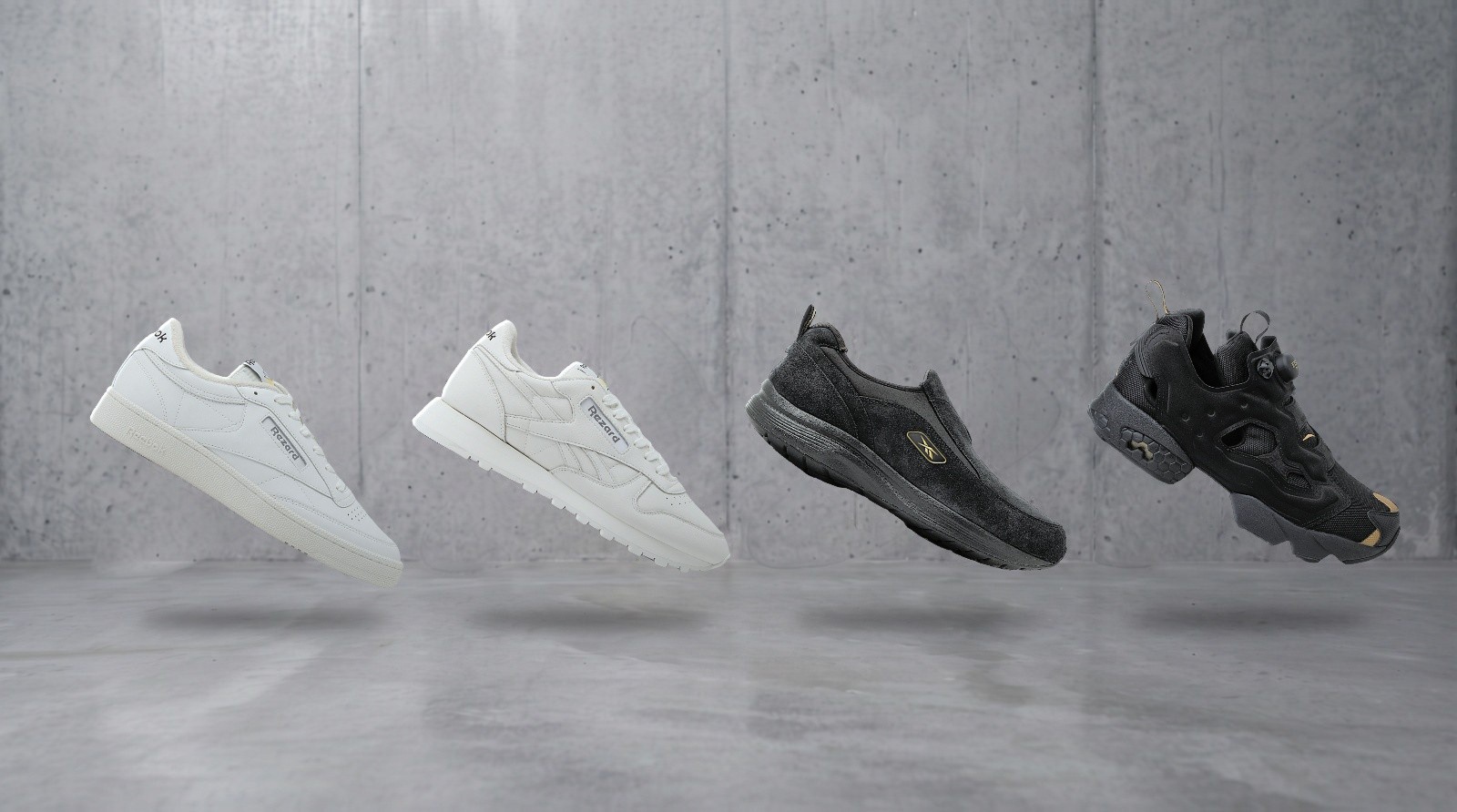 Reebok × ReZARD の CLUB C 85 VINTAGE、CLASSIC LEATHER 1983 VINTAGE、RAINWALKER、INSTAPUMP FURY 94