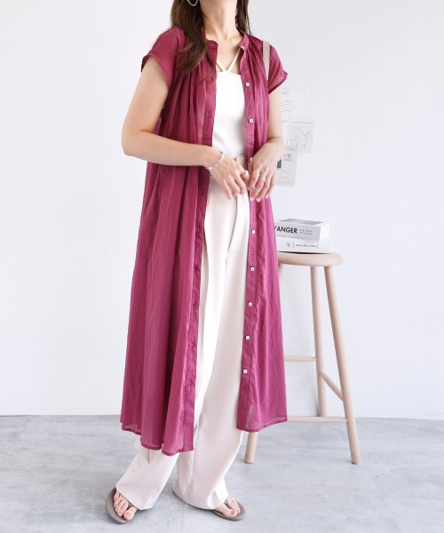 アンドミー シャツワンピースのおすすめコーディネート