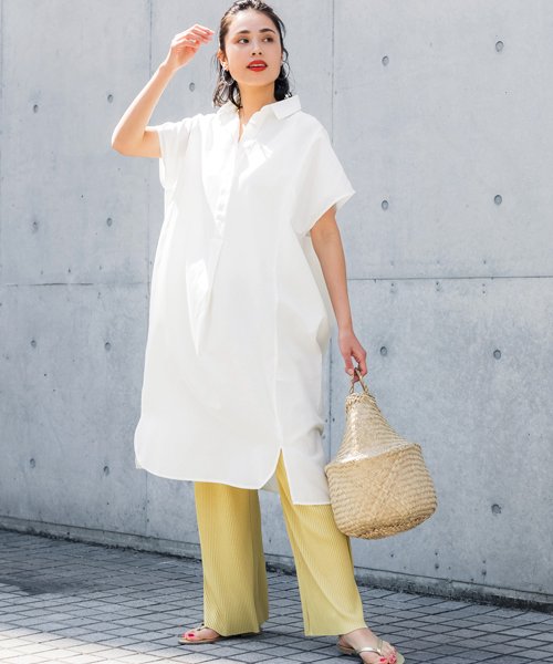 コカ シャツワンピースのおすすめコーディネート