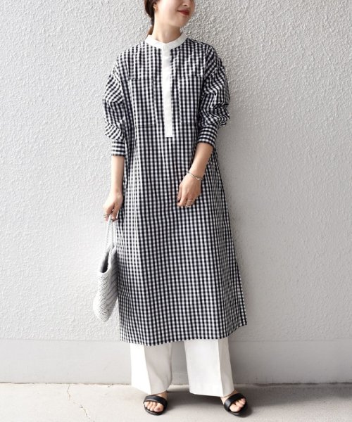 シップス シャツワンピースのおすすめコーディネート