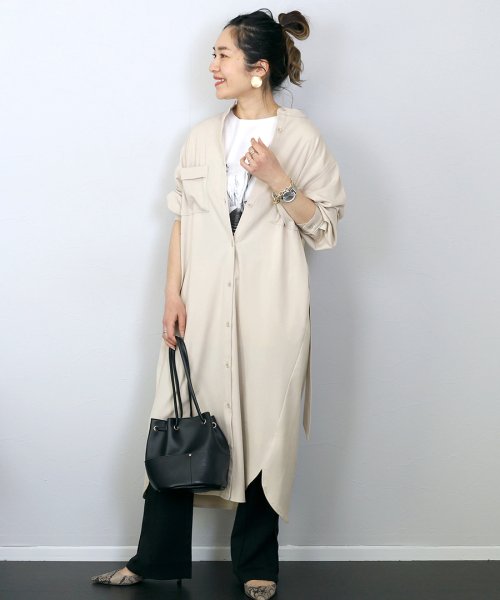 ファニーカンパニー シャツワンピースのおすすめコーディネート