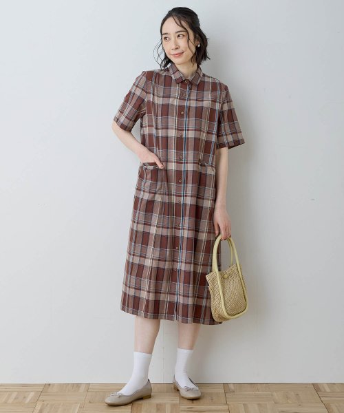 デコイ DECOY チェックワンピースのおすすめコーディネート