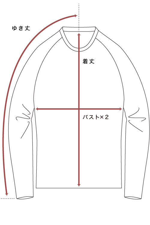袖ありトップス