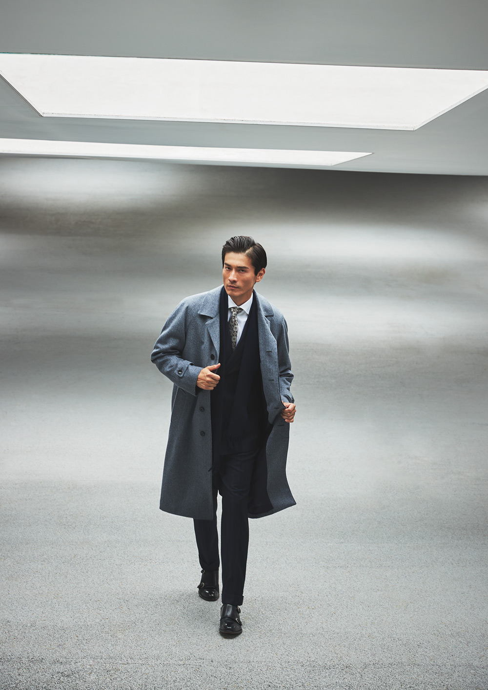 新品◆6，8万円 日本製 秋冬★ダーバン D'URBAN×MARZOTTO★ウールジャケット A6 茶 イタリア製生地 D\u0027URBANダーバン定価110,000円（税込）日本製 シルク混