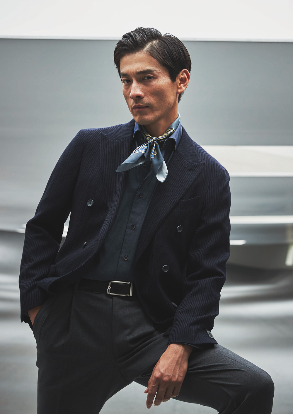 新品◆6，8万円 日本製 秋冬★ダーバン D'URBAN×MARZOTTO★ウールジャケット A6 茶 イタリア製生地 D\u0027URBANダーバン定価110,000円（税込）日本製 シルク混