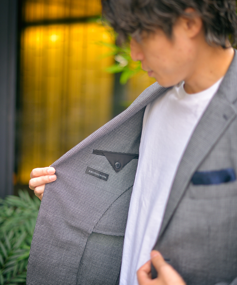 ✨美品✨D'URBAN ダークブルー ビジネススーツ MONSOON MONSOON】ブルー無地スーツ （ブルー） -D'URBAN | ダーバン公式