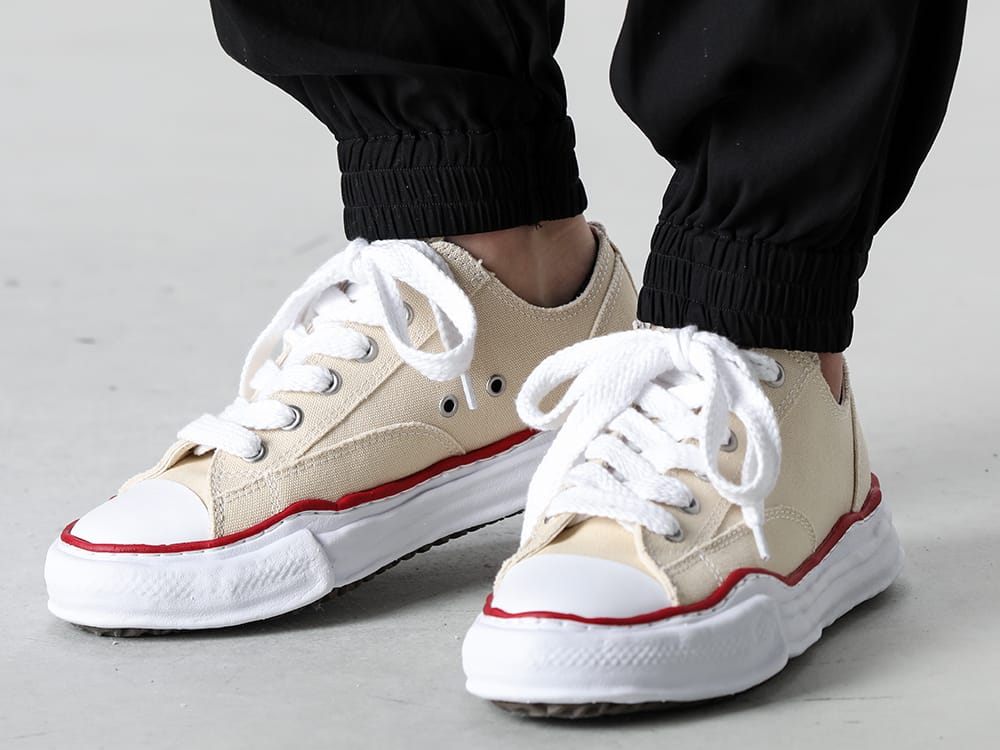 Maison MIHARA YASUHIRO  24SS - Charming and practical sneakers - A04FW729 - PETERSON Original sole canvas Lowcut sneaker Natural 3-004