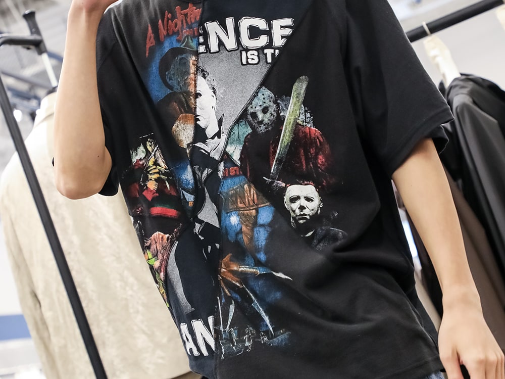 インク 2024SS - 斬新で奇抜なデザインとオリジナル要素 - ink24SS-09-B-2(ムービー クラック ショートスリーブTシャツ) - 2-004