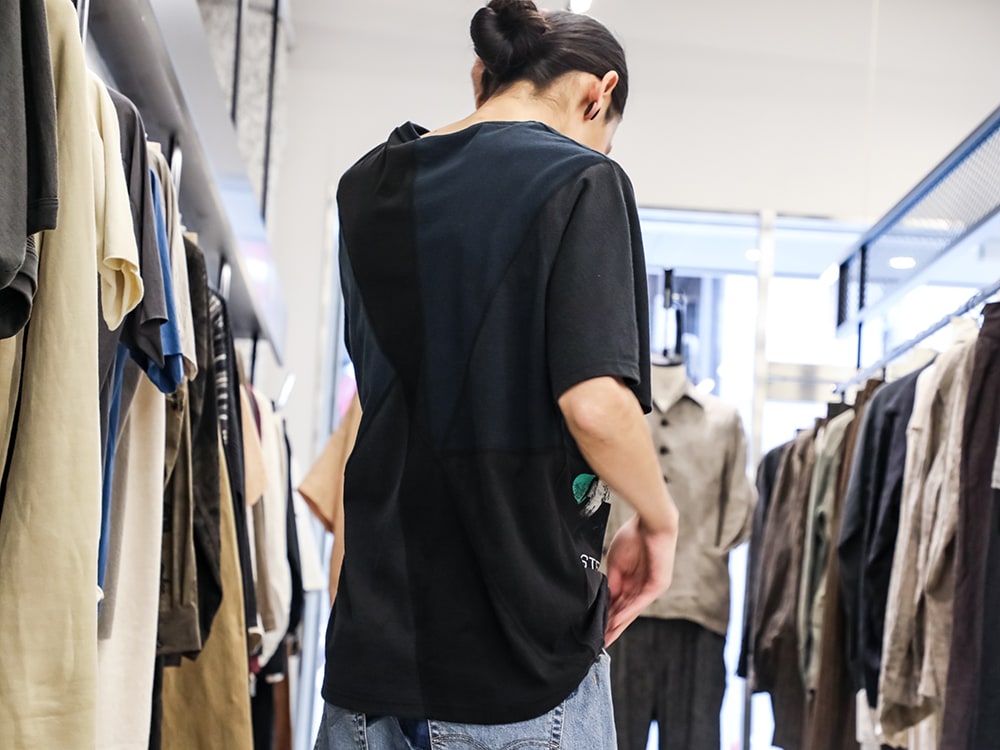 インク 2024SS - 斬新で奇抜なデザインとオリジナル要素 - ink24SS-10-D-2(クラック バンド ショートスリーブTシャツ) - 2-008