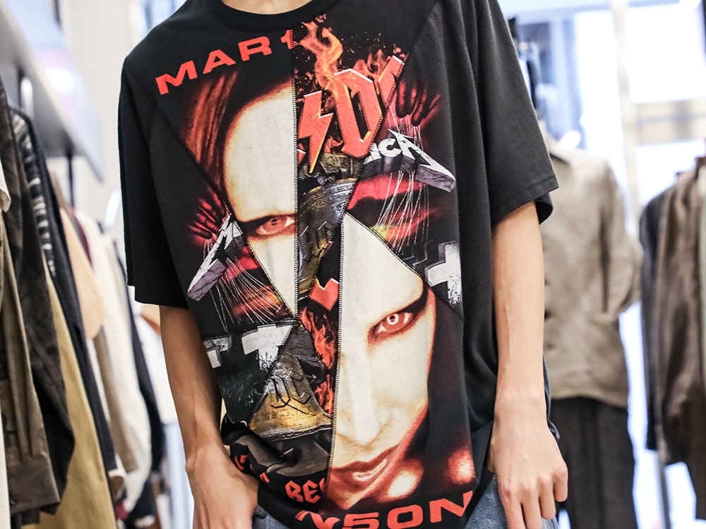 インク 2024SS - 斬新で奇抜なデザインとオリジナル要素 - ink24SS-10-D-2(クラック バンド ショートスリーブTシャツ) - 2-009