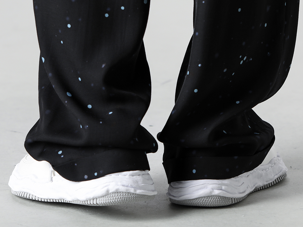 Maison MIHARA YASUHIRO -  24SS - Craftsmanship using the Kyoto Yuzen technique. - A10FW720-White - WAYNE Original sole Canvas Low-cut sneakers White White 3-005
