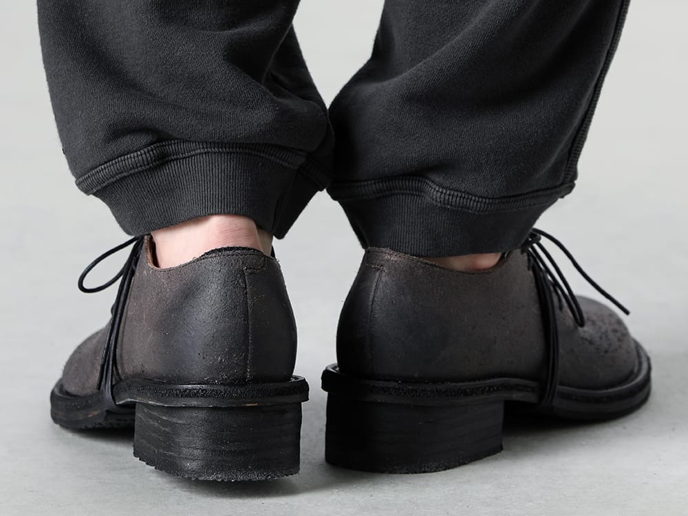 The Viridi-anne 24SS - Three-Dimensional Sweatpants - VI-3757-09-D-Gray - Diagonal Lace-up Derby Shoes D.Gray 3-005