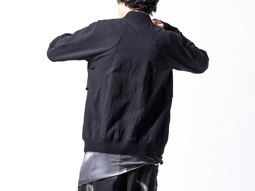 D.HYGEN 2024-25AW - Bomber jacket featuring a material full of D.HYGEN's charm - ST104-0724S(Salt-Shrunk Washed Dobby Border Bomber Jacket) - 2-003