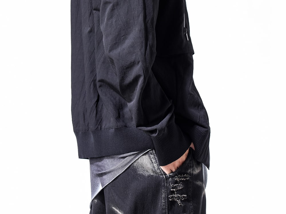 D.HYGEN 2024-25AW - Bomber jacket featuring a material full of D.HYGEN's charm - ST104-0724S(Salt-Shrunk Washed Dobby Border Bomber Jacket) - 2-007