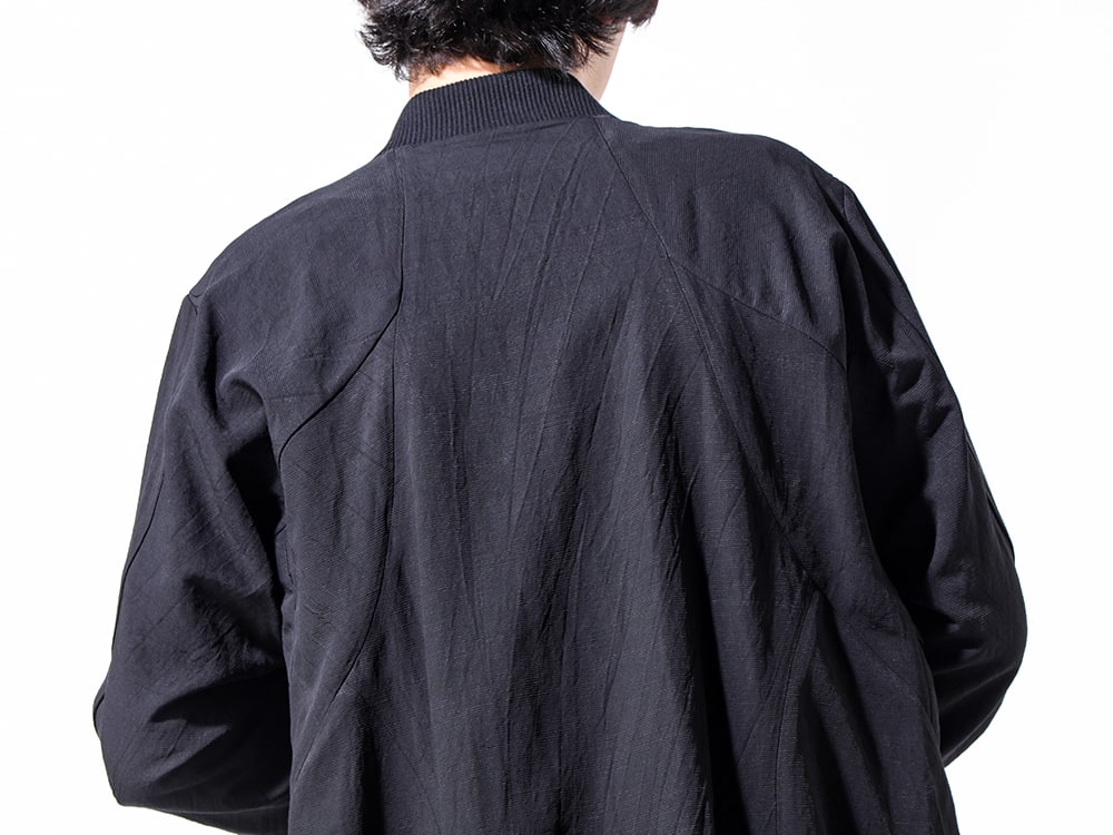 D.HYGEN 2024-25AW - Bomber jacket featuring a material full of D.HYGEN's charm - ST104-0724S(Salt-Shrunk Washed Dobby Border Bomber Jacket) - 2-008