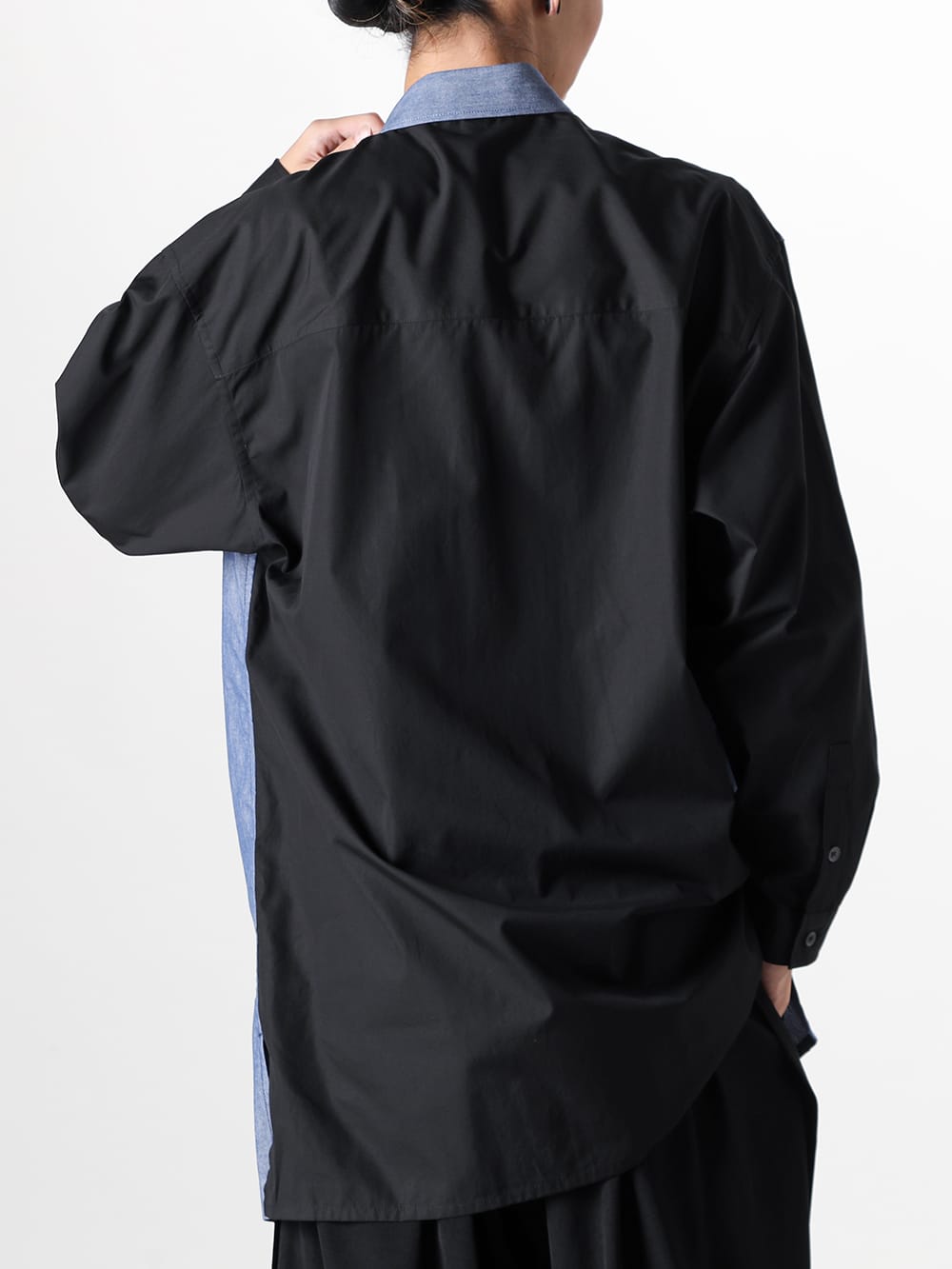 Ground Y - Ground Y - 24-25AW Styling - Ground Y 2024-25AW Collection styling No.1 - GO-B20-803 mulch - Paneled BIG Shirt 1-003