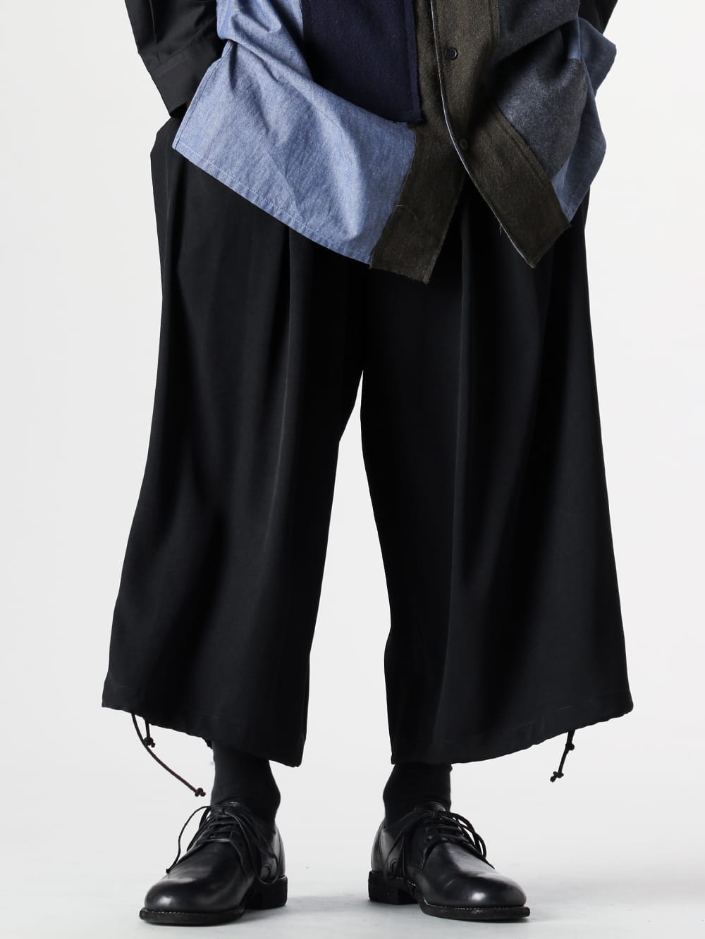 Ground Y - Ground Y - 24-25AW Styling - Ground Y 2024-25AW Collection styling No.1 - GO-P03-100 black - Balloon Pants 1-004