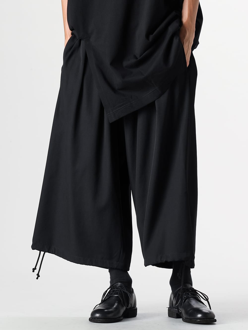 Ground Y - Ground Y - 24-25AW - Ground Y 2024-25AW Collection styling No.5 - GO-P03-500 black - Balloon Pants 5-003