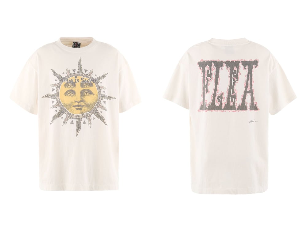 SAINT MICHAEL 2024-25AW - Collaboration item with American fashion brand Cactus Plant Flea Market - SM-YS1-0000-C02(CACTUS PLANT FLEA MARKET × SAINT Mxxxxxx SUN Short sleeve T-shirt) - 1-013