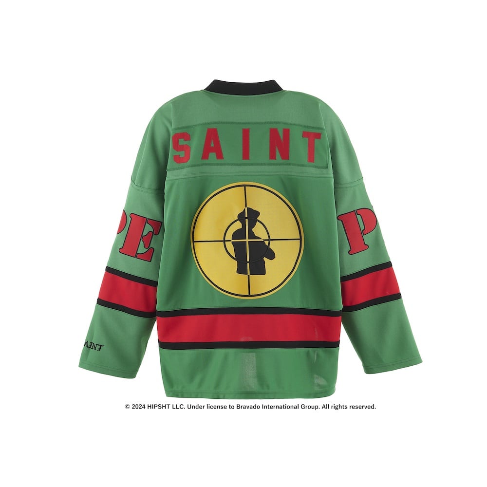 SAINT MICHAEL 2024-25AW - Collaboration item with American hip-hop group Public Enemy - SM-YS1-0000-C20(PUBLIC ENEMY × SAINT Mxxxxxx SAINT Enemy Game Shirt) - 2-012