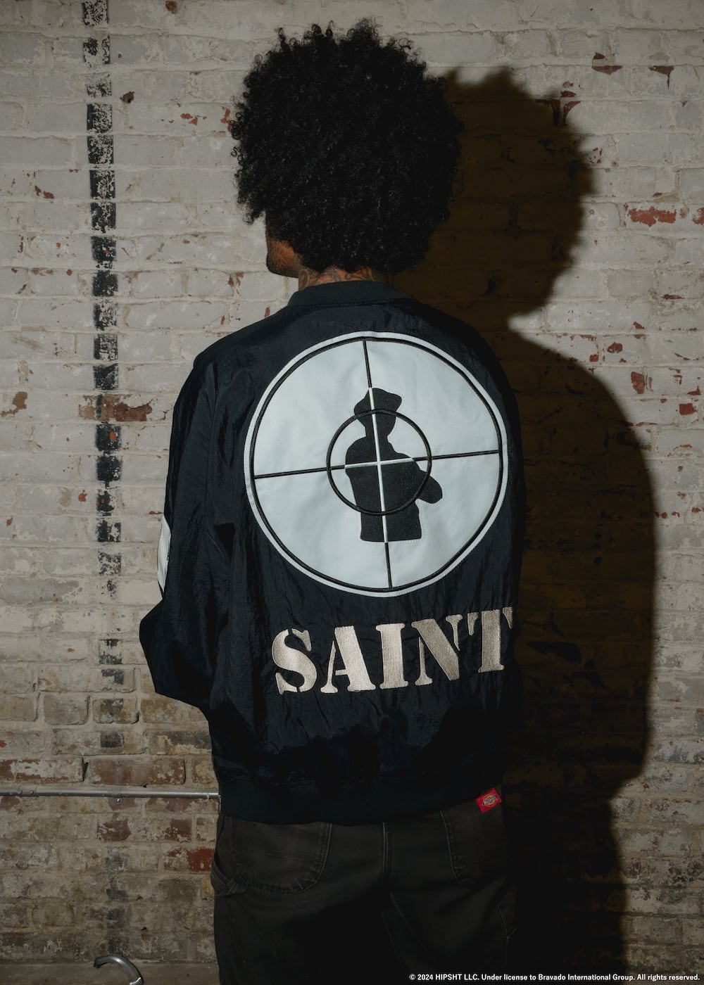 SAINT MICHAEL 2024-25AW - Collaboration item with American hip-hop group Public Enemy - SM-YS1-0000-C21(PUBLIC ENEMY × SAINT Mxxxxxx SAINT Enemy Nylon Pullover) - 2-014