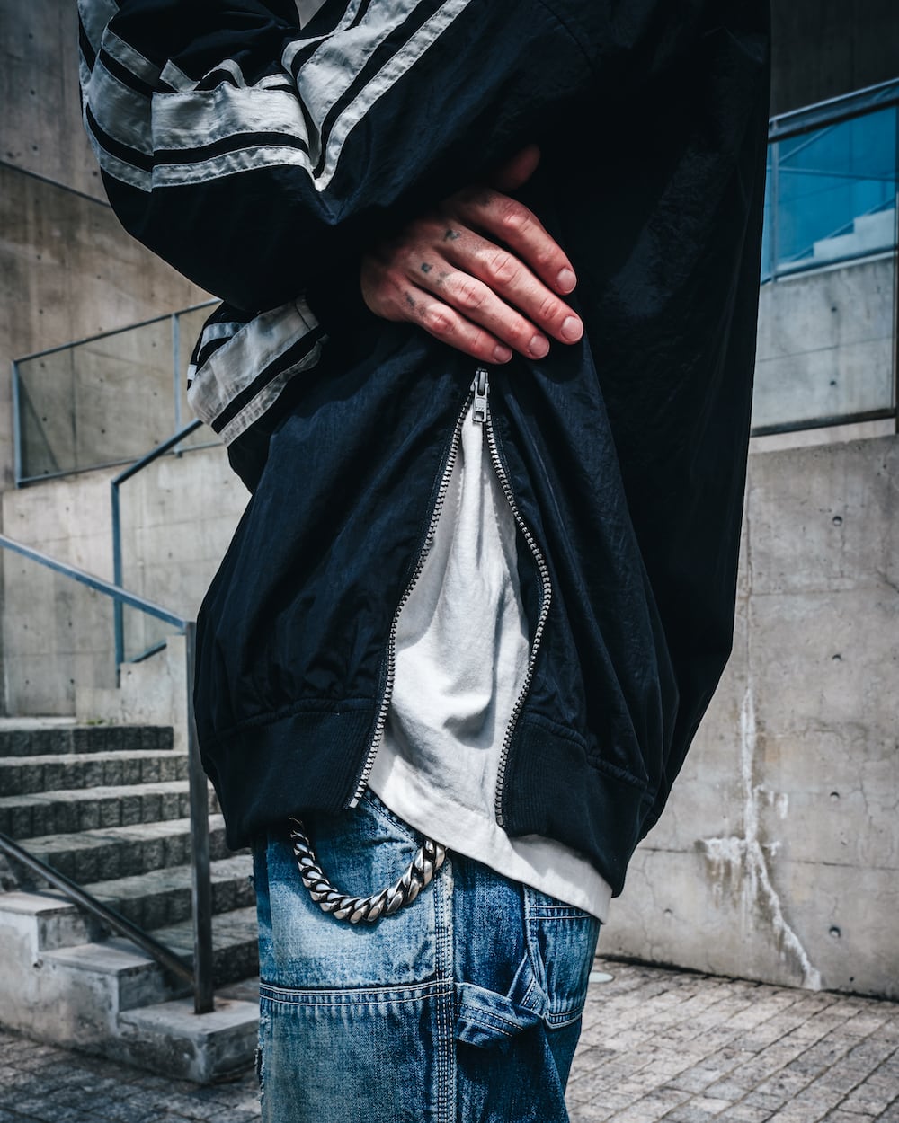 SAINT MICHAEL 2024-25AW - The 4th drop from the SAINT Mxxxxxx 2024-25 Autumn/Winter collection has been released! - SM-YS1-0000-054(SAINT Nylon Pullover) - 3-003