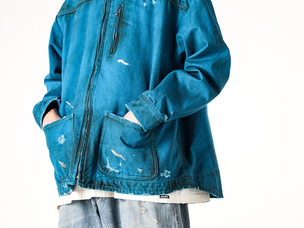 KAMIYA wave denim jacket デニムジャケット KAMIYA カミヤ デニムジャケット メンズ レディース Gジャン