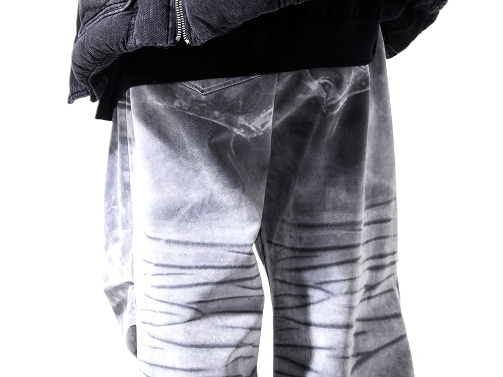 PDF 2024-25AW - Baggy Pants with Flock Processing on Tie-Dye Fabric - DFM03002TF114W0015(Fat Angelo) - 3-006
