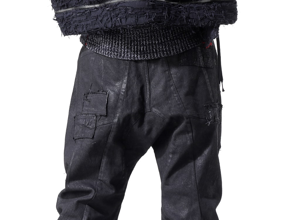 ディーハイゲン 2024-25AW - コーティング加工を施したクロップドデニムパンツ - ST107-0324A(Product Coated Stretch Denim Damage Repair Cropped Pants) - 3-005
