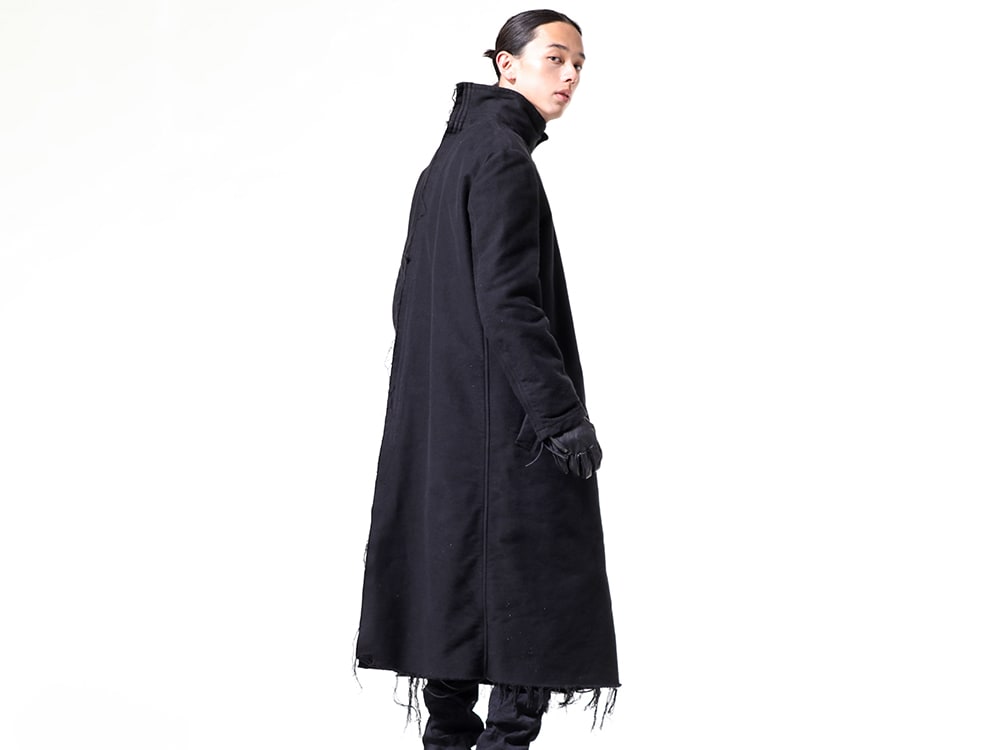 ヌード マサヒコマルヤマ / ディーハイゲン 2024-25AW - ガーメントダイを施した生地の表情が特徴のスタンドカラーコート - NU-1796(GARMENT DYED LONG COAT) ST108-0524A(The Viridi-anne x D.HYGEN Collaboration Horse Leather Gloves) - 2-002