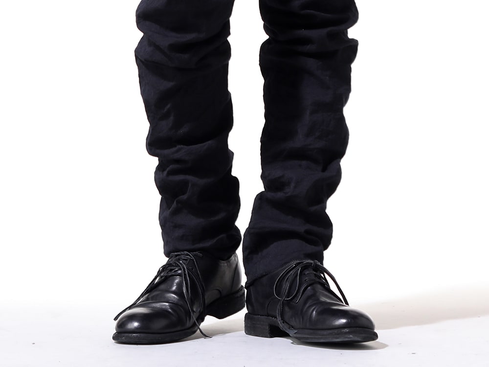 グイディ 2024-25AW - シワ感が特徴的なスリムシルエットのトラウザーズ - 992X(Classic Derby Shoes Laced Up Single Sole Wide Model) - 3-006
