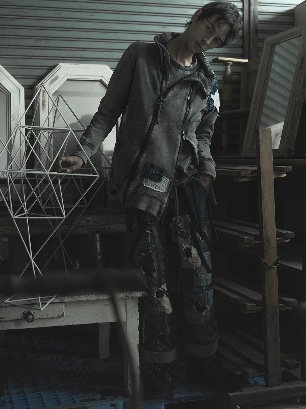 D.HYGEN(ディーハイゲン) - 25SS(春夏) - 手作業で施されたリアルな加工。 一点物のデニムコレクション -  2-008