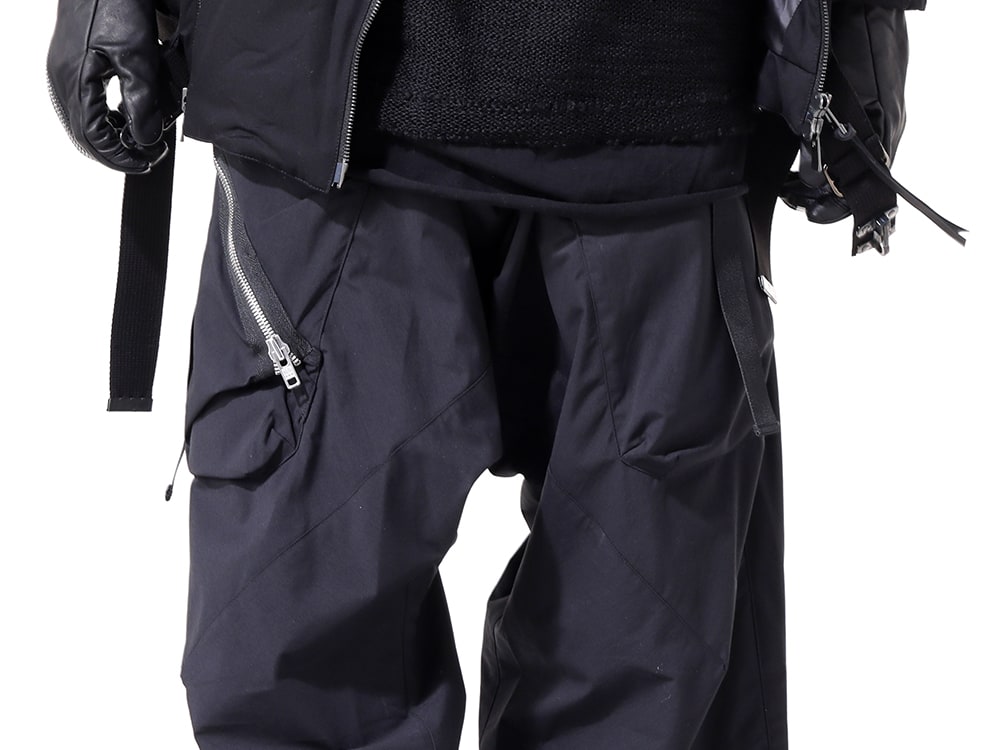 アクロニウム 2024-25AW - サイドポケットにメタルジッパーを追加したカーゴトラウザー - P30AL-E(Encapsulated Nylon Ultrawide Drawcord Cargo Trouser) - 3-004