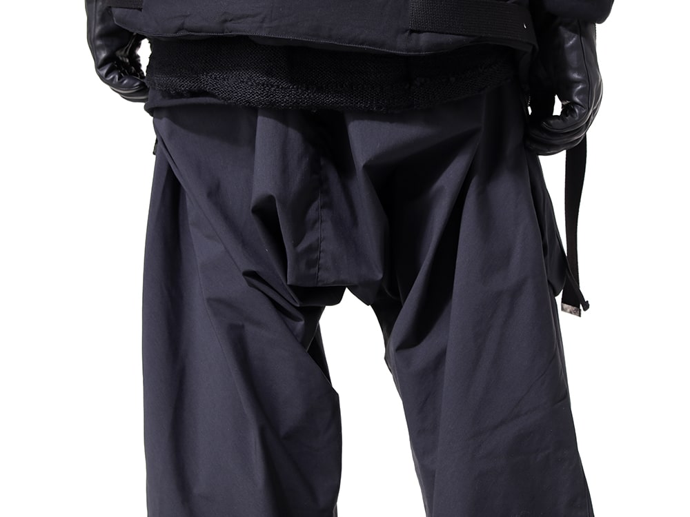 アクロニウム 2024-25AW - サイドポケットにメタルジッパーを追加したカーゴトラウザー - P30AL-E(Encapsulated Nylon Ultrawide Drawcord Cargo Trouser) - 3-005
