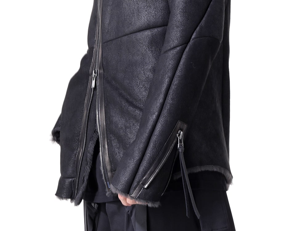 デヴォア 2024-25AW - 全体を通してこだわり抜かれたディテールと上質なムートン - ST105-0124A(French Baby Lamb Shearling Hooded Jacket) - 2-007