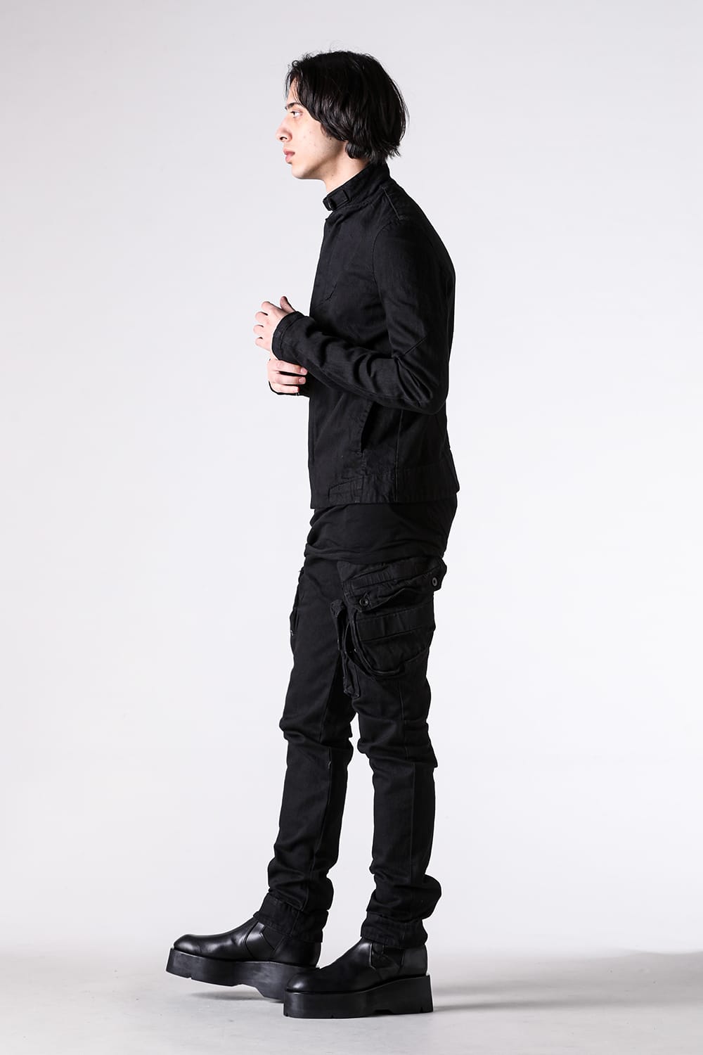 ユリウス 2026PS スタイリング - タイトフィットで再構築されたガスマスクパンツ - 927PAM7(10oz Denim Pants Black) - 22-002