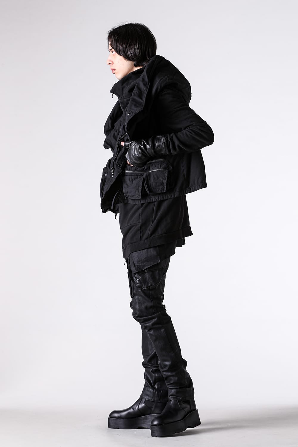 ユリウス 2026PS スタイリング - コーティングガスマスクパンツ - 927PAM7-C(10oz Denim Coating Pants Black) - 23-002