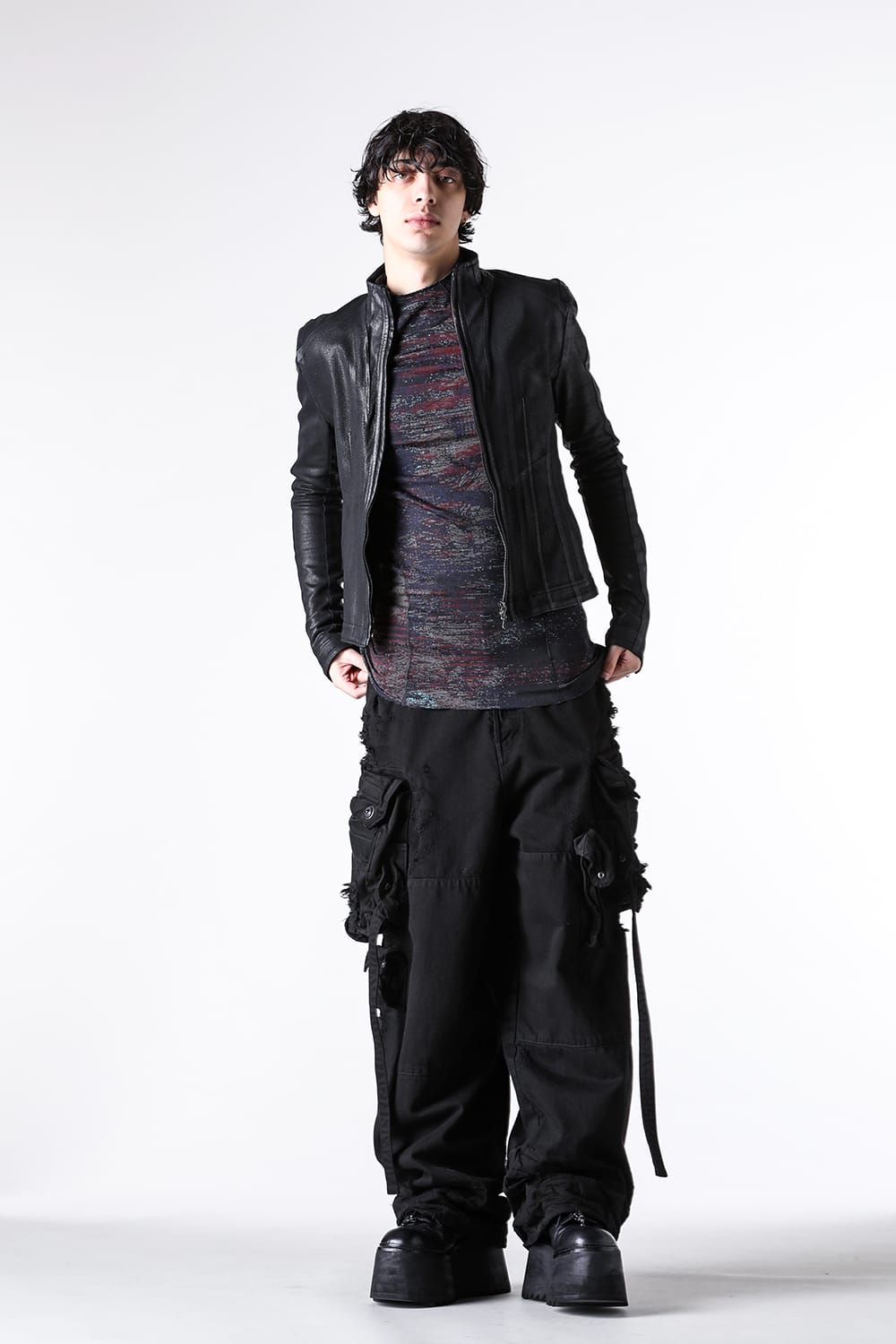 ユリウス 2025-26AW スタイリング - 12ozデニムガスマスクパンツ - 917PAM1 black(12oz Denim Pants Black) - 25-001