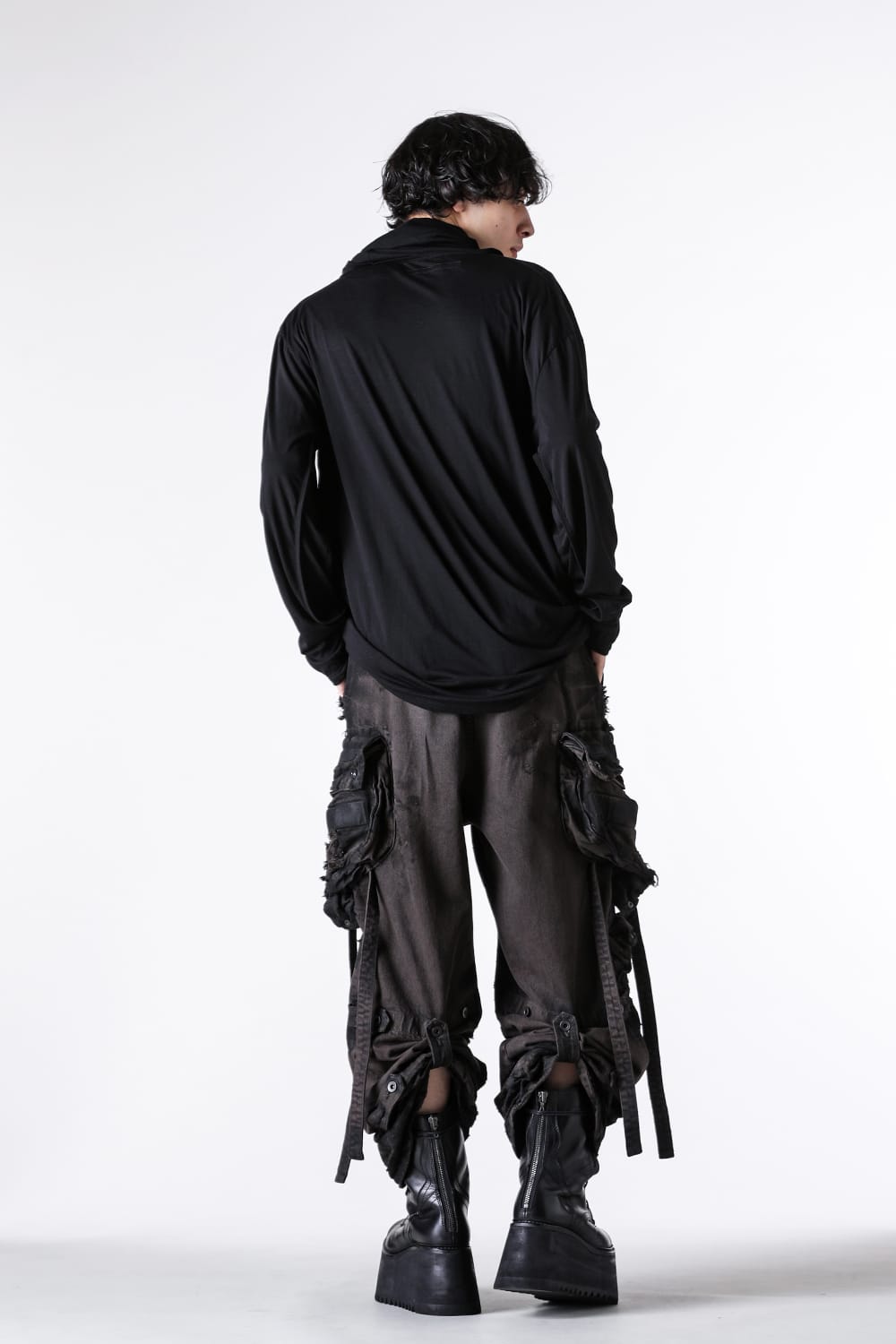 ユリウス 2025-26AW スタイリング - 12ozデニムガスマスクパンツ - 917PAM1 black(12oz Denim Pants Black) - 25-006