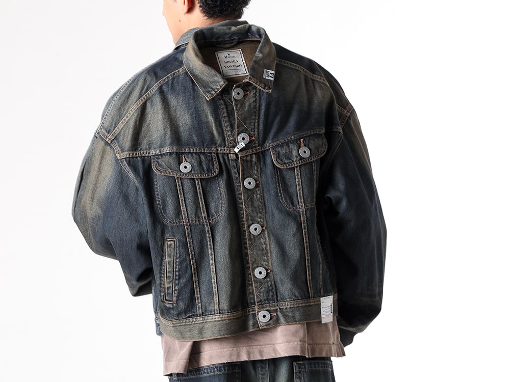 Maison MIHARA YASUHIRO 2025SS - Maison MIHARA YASUHIRO 2Way Denim Jacket: Versatile Styling - A14BL021 indigo(BOTH FRONTS DENIM JACKET INDIGO) - 2-007
