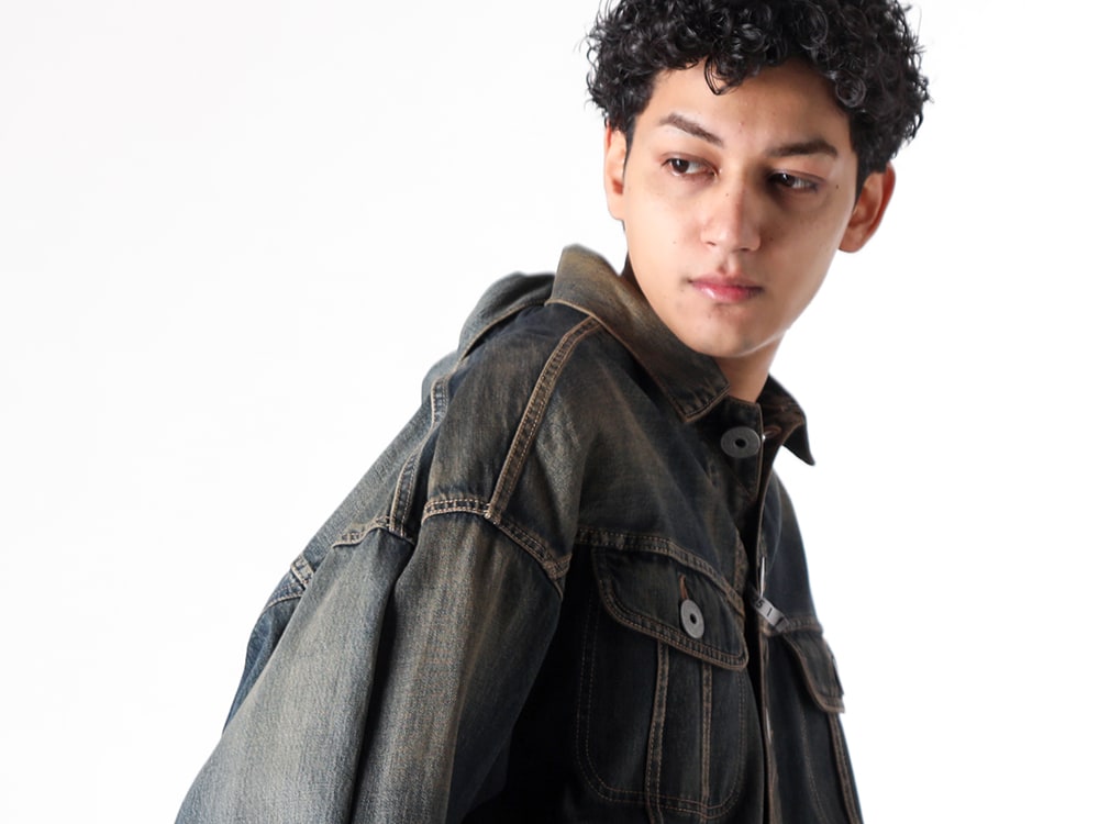 Maison MIHARA YASUHIRO 2025SS - Maison MIHARA YASUHIRO 2Way Denim Jacket: Versatile Styling - A14BL021 indigo(BOTH FRONTS DENIM JACKET INDIGO) - 2-011