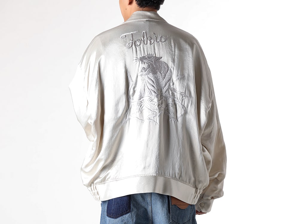 Maison MIHARA YASUHIRO 2025SS - Lightweight 100% Acetate Jacket with Smooth and Comfortable Fit - J14BL144 white(COLLARED SOUVENIR JACKET White) - 2-003