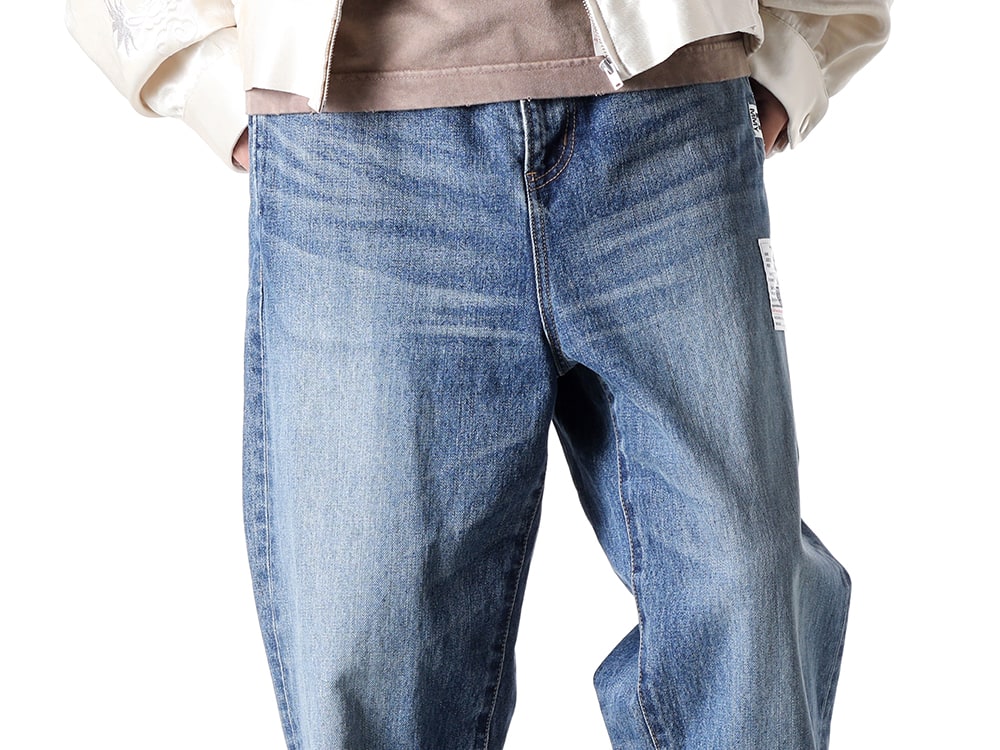 Maison MIHARA YASUHIRO 2025SS - Easy Waist Jeans with a Unique Back Pocket Design - J14PT122 indigo(WAIST EASY JEANS Indigo) - 3-004